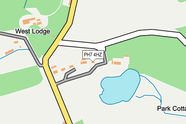 PH7 4HZ map - OS OpenMap – Local (Ordnance Survey)