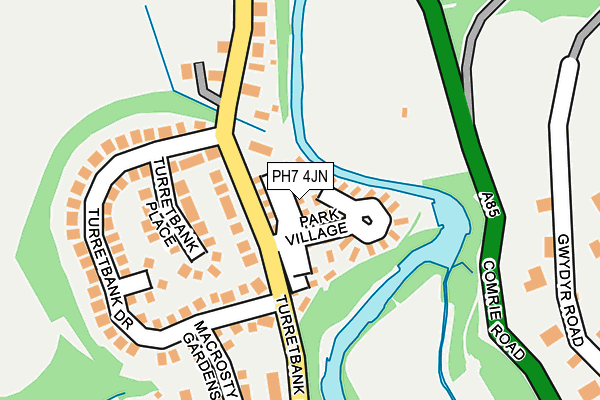 PH7 4JN map - OS OpenMap – Local (Ordnance Survey)