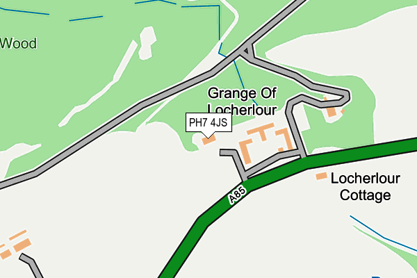 PH7 4JS map - OS OpenMap – Local (Ordnance Survey)