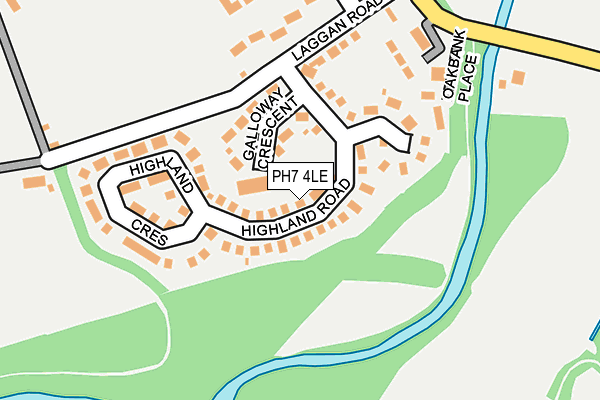 PH7 4LE map - OS OpenMap – Local (Ordnance Survey)