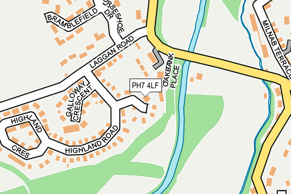 PH7 4LF map - OS OpenMap – Local (Ordnance Survey)