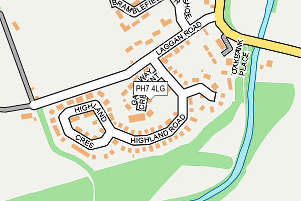 PH7 4LG map - OS OpenMap – Local (Ordnance Survey)