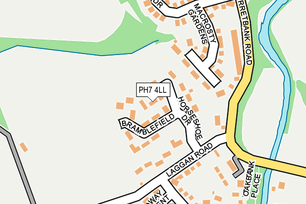 PH7 4LL map - OS OpenMap – Local (Ordnance Survey)