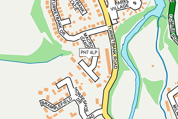 PH7 4LP map - OS OpenMap – Local (Ordnance Survey)