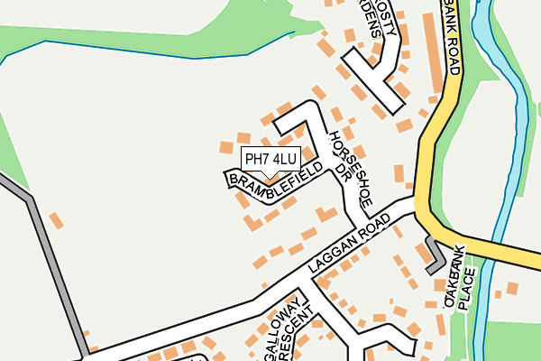 PH7 4LU map - OS OpenMap – Local (Ordnance Survey)