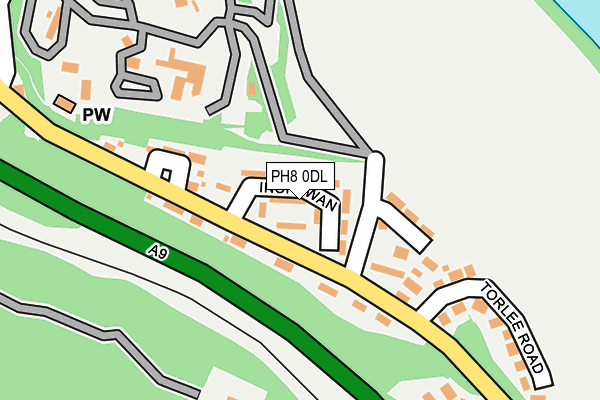 PH8 0DL map - OS OpenMap – Local (Ordnance Survey)