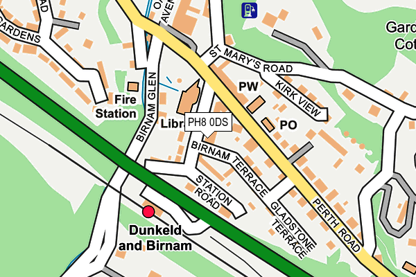 PH8 0DS map - OS OpenMap – Local (Ordnance Survey)