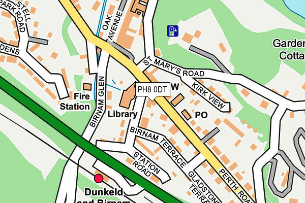 PH8 0DT map - OS OpenMap – Local (Ordnance Survey)