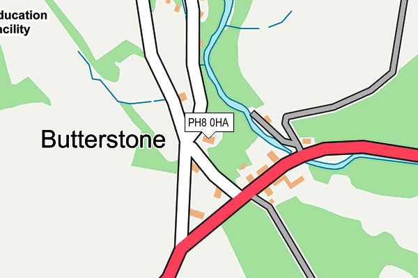 PH8 0HA map - OS OpenMap – Local (Ordnance Survey)