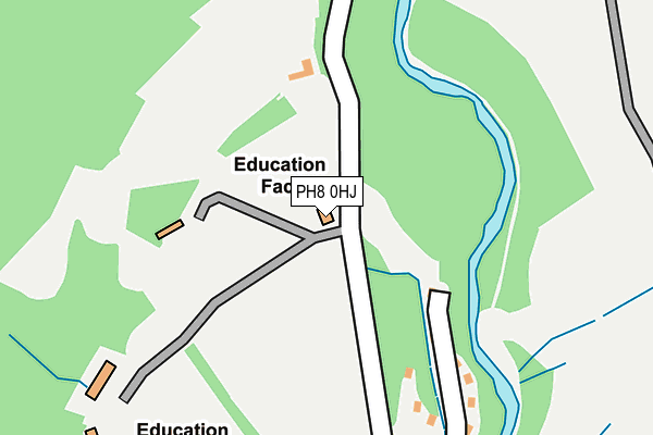 PH8 0HJ map - OS OpenMap – Local (Ordnance Survey)