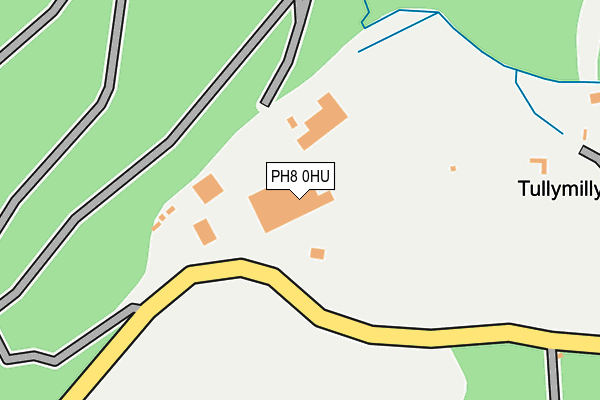 PH8 0HU map - OS OpenMap – Local (Ordnance Survey)