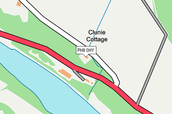 PH8 0HY map - OS OpenMap – Local (Ordnance Survey)