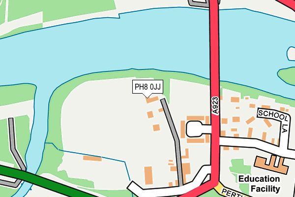 PH8 0JJ map - OS OpenMap – Local (Ordnance Survey)