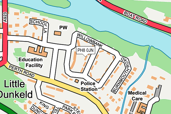 PH8 0JN map - OS OpenMap – Local (Ordnance Survey)