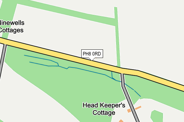 PH8 0RD map - OS OpenMap – Local (Ordnance Survey)