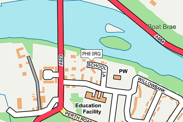 PH8 0RQ map - OS OpenMap – Local (Ordnance Survey)