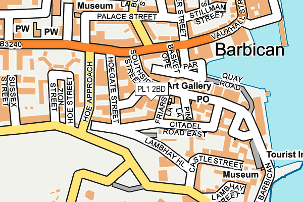 PL1 2BD map - OS OpenMap – Local (Ordnance Survey)
