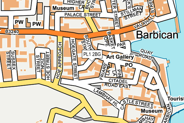 PL1 2BG map - OS OpenMap – Local (Ordnance Survey)