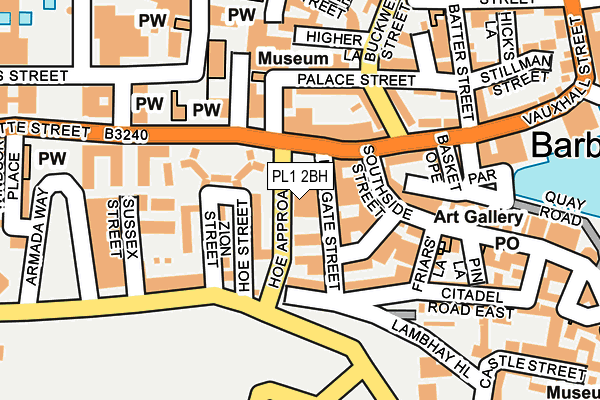 PL1 2BH map - OS OpenMap – Local (Ordnance Survey)