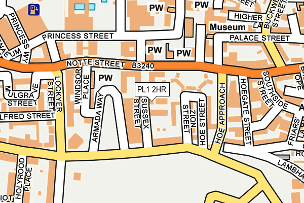 PL1 2HR map - OS OpenMap – Local (Ordnance Survey)