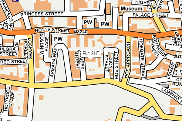 PL1 2HT map - OS OpenMap – Local (Ordnance Survey)