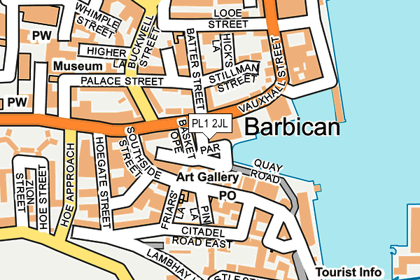 PL1 2JL map - OS OpenMap – Local (Ordnance Survey)