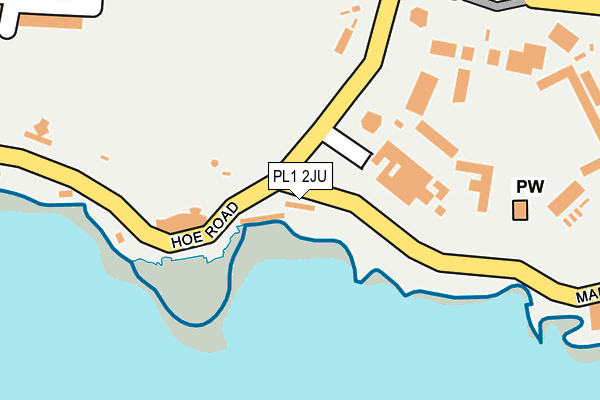 PL1 2JU map - OS OpenMap – Local (Ordnance Survey)