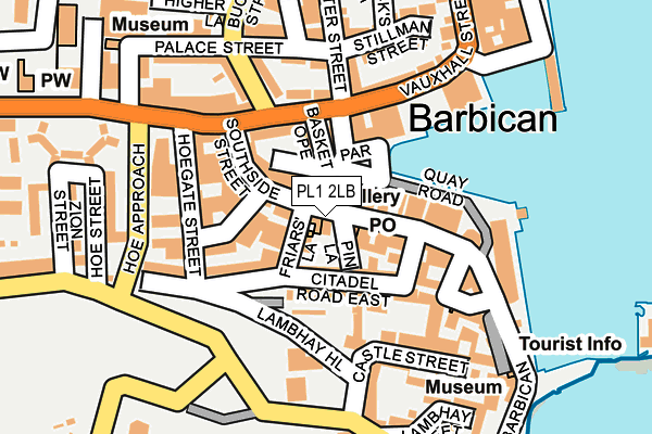 PL1 2LB map - OS OpenMap – Local (Ordnance Survey)