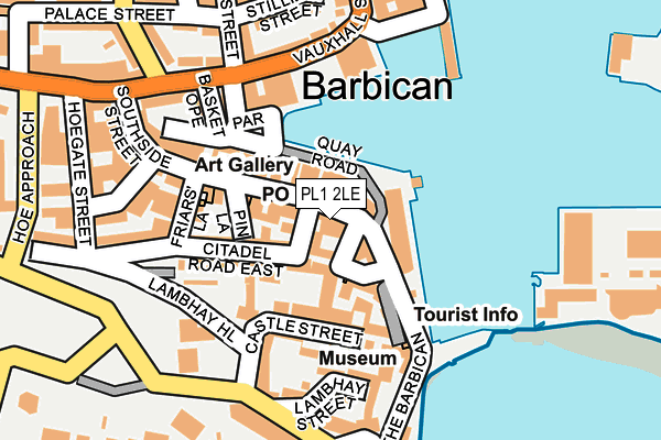 PL1 2LE map - OS OpenMap – Local (Ordnance Survey)