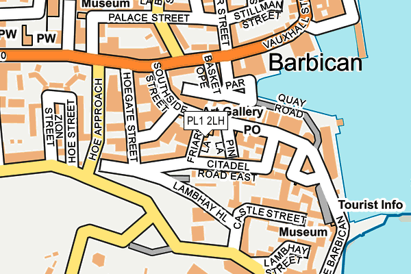 PL1 2LH map - OS OpenMap – Local (Ordnance Survey)