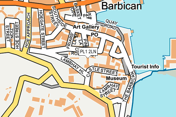 PL1 2LN map - OS OpenMap – Local (Ordnance Survey)