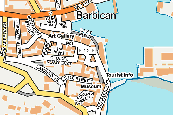 PL1 2LP map - OS OpenMap – Local (Ordnance Survey)