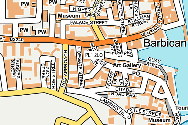 PL1 2LQ map - OS OpenMap – Local (Ordnance Survey)