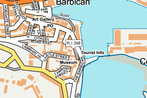 PL1 2NB map - OS OpenMap – Local (Ordnance Survey)