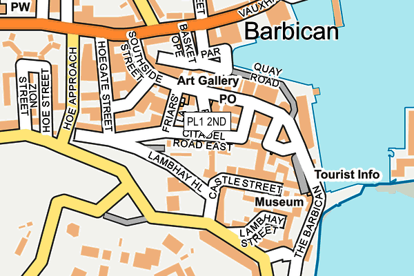 PL1 2ND map - OS OpenMap – Local (Ordnance Survey)