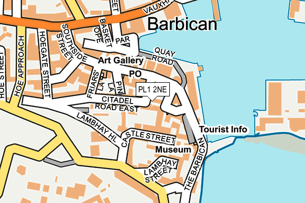 PL1 2NE map - OS OpenMap – Local (Ordnance Survey)