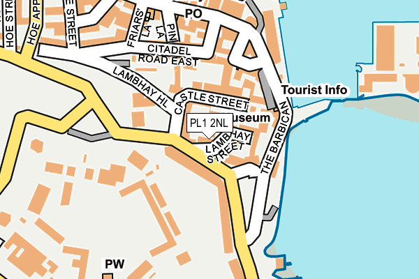 PL1 2NL map - OS OpenMap – Local (Ordnance Survey)