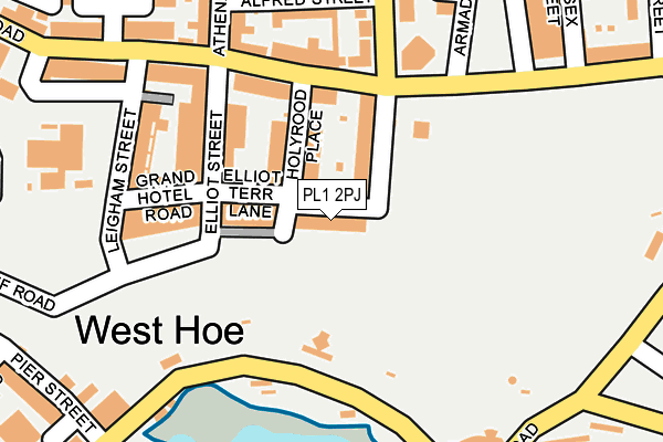 PL1 2PJ map - OS OpenMap – Local (Ordnance Survey)