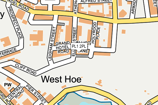 PL1 2PL map - OS OpenMap – Local (Ordnance Survey)