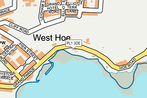 PL1 3DE map - OS OpenMap – Local (Ordnance Survey)