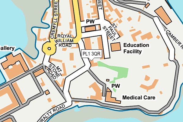 PL1 3QR map - OS OpenMap – Local (Ordnance Survey)