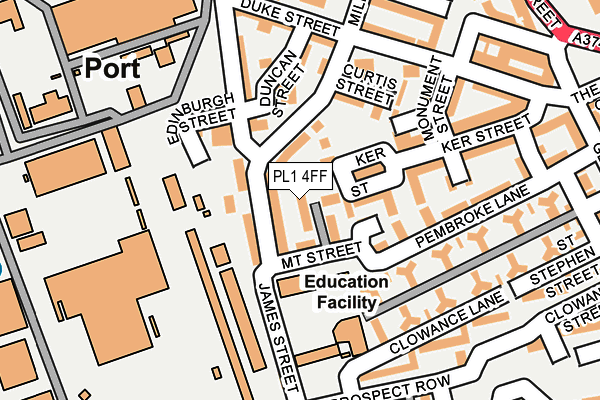 PL1 4FF map - OS OpenMap – Local (Ordnance Survey)