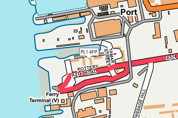 PL1 4FP map - OS OpenMap – Local (Ordnance Survey)