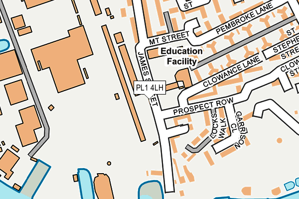 PL1 4LH map - OS OpenMap – Local (Ordnance Survey)