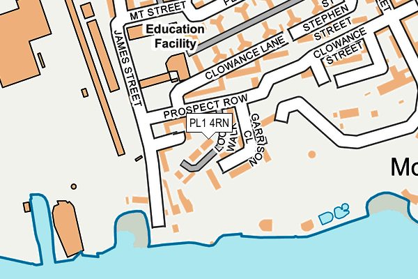 PL1 4RN map - OS OpenMap – Local (Ordnance Survey)