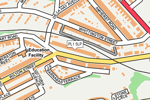 PL1 5LP map - OS OpenMap – Local (Ordnance Survey)