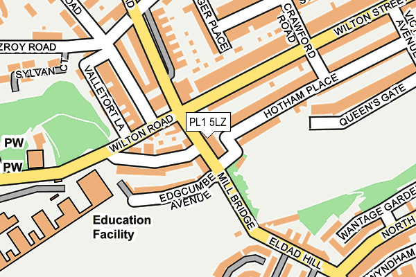 Map of 14 MOLESWORTH ROAD PROPERTY MANAGEMENT COMPANY LIMITED at local scale