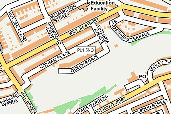 PL1 5NQ map - OS OpenMap – Local (Ordnance Survey)