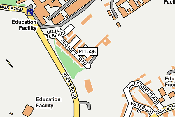 PL1 5QB map - OS OpenMap – Local (Ordnance Survey)