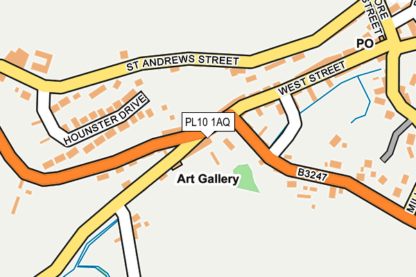 PL10 1AQ map - OS OpenMap – Local (Ordnance Survey)